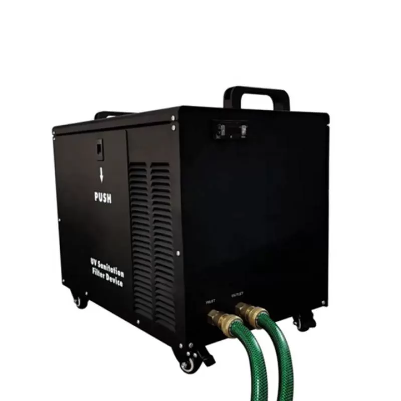 Cool to 3 Degrees 1HP Portable Water Chiller Unit Ice Bath Chiller With Wheels for Cold Therapy