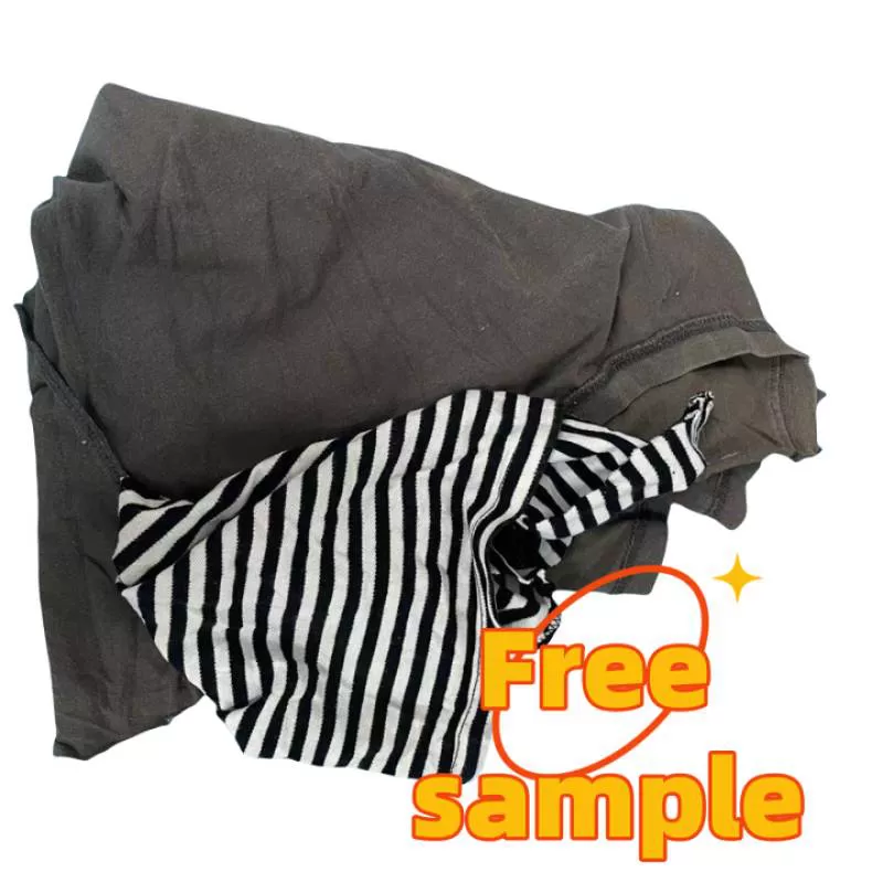 10kg Bale Textile Waste  Used T Shirt Rags Cotton Scraps  Industrial Cleaning Wiping Rags