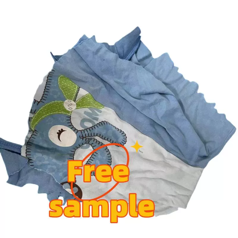 Free Sample Cleaning Mutilated Rags 100% Cotton Waste Rags Industrial Rag