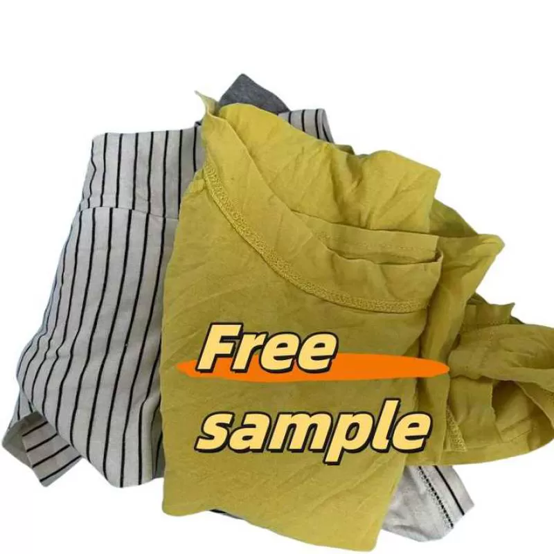 Textile Cotton Waste Bales 100% Natural Dark Color Rags Water Wiping Cloth Workshop for Marine Oil Cleaning