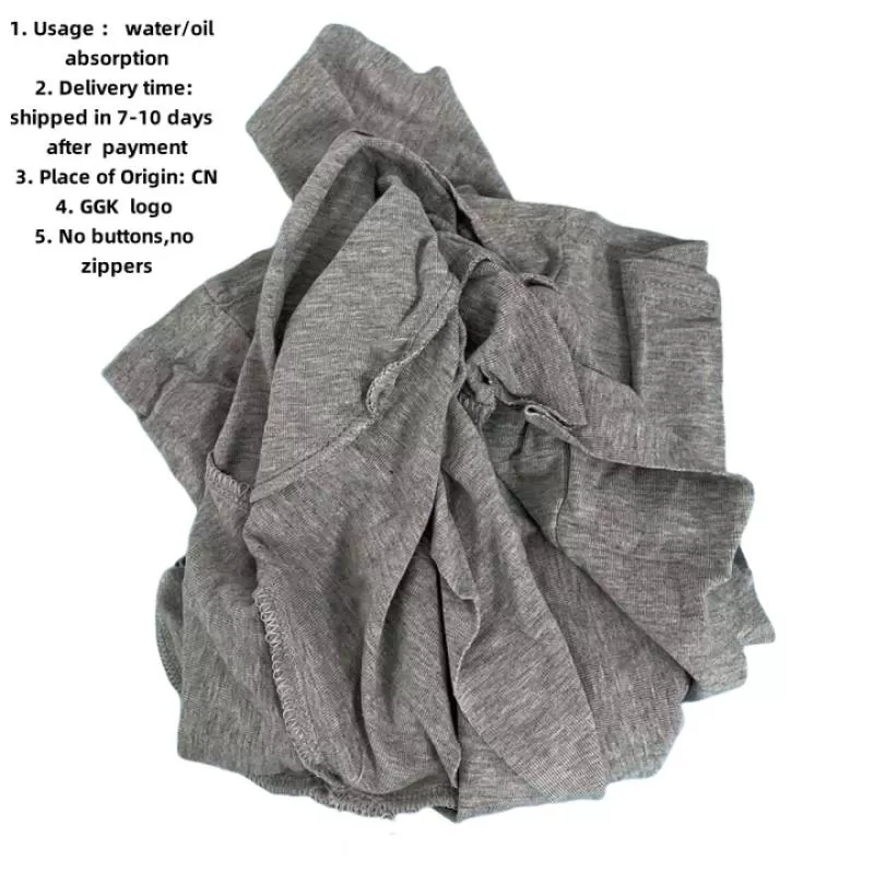 Strong Used  Cleaning  Cotton Rags Dark Color Industrial Cleaning Cloth t Shirt Shop Rags