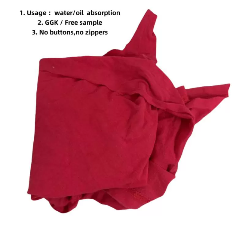 Grade Cloth T Shirt Rags Hand Braided Rag Cleaning Cloth Marine Wiping Rags for Marine Oil Cleaning