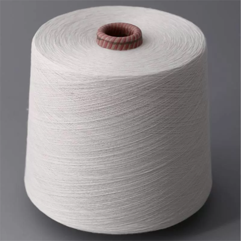 Factory Sale CVC60/40  Yarn Cotton 60%  Polyester 40% Ring Spun Yarn for Weaving and Knitting Raw White 26s30s40s45s 