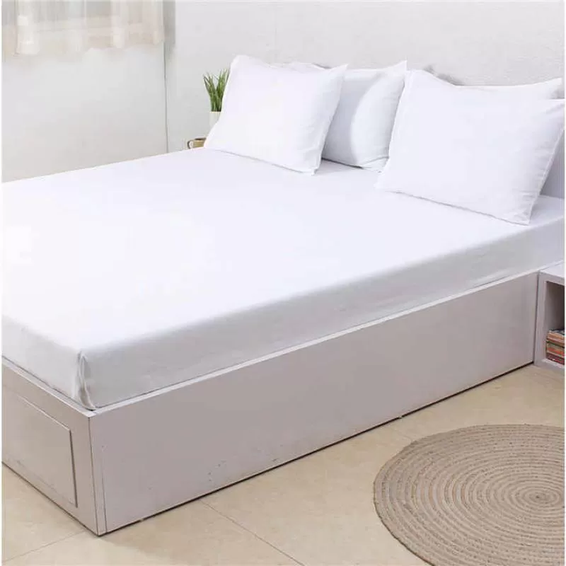 Wholesale 100% Cotton Fabric 40x40 133x72 for Hotel Bedding Sheet Home Textiles Bedsheet Bleached and Dyed Plain Fabric