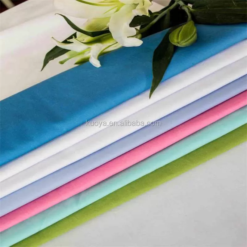 Poplin Woven PcGrey Fabric T/C 65/35 45X45 110X76 and 133X72 Textile Factory in Hebei