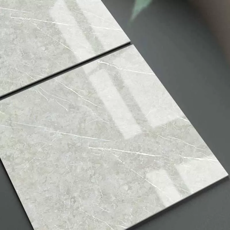 Classic Square Korean 600x600 Porcelain Ceramic Industrial Marble Looking Glazed Polished Stone Porcelain Tiles Room Flooring