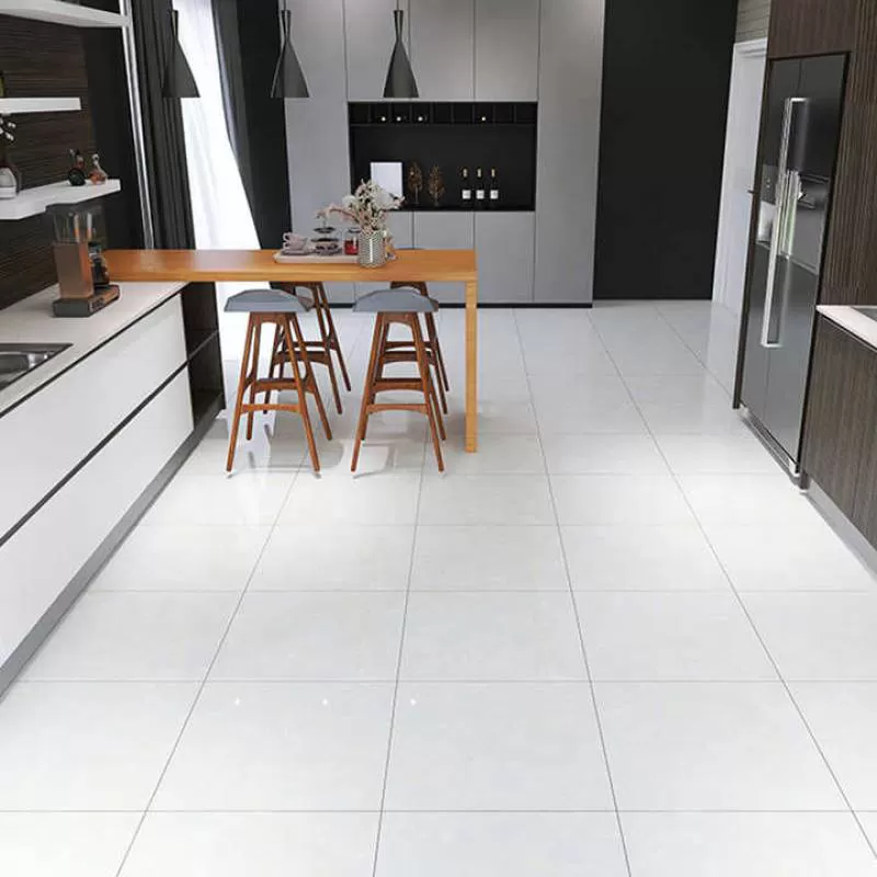 Flower Pattern 600x600 Ceramic Tile Porcelain Floor Tile for Indoors Polished Glazed Marble Graphic Design Classic Modern Glossy