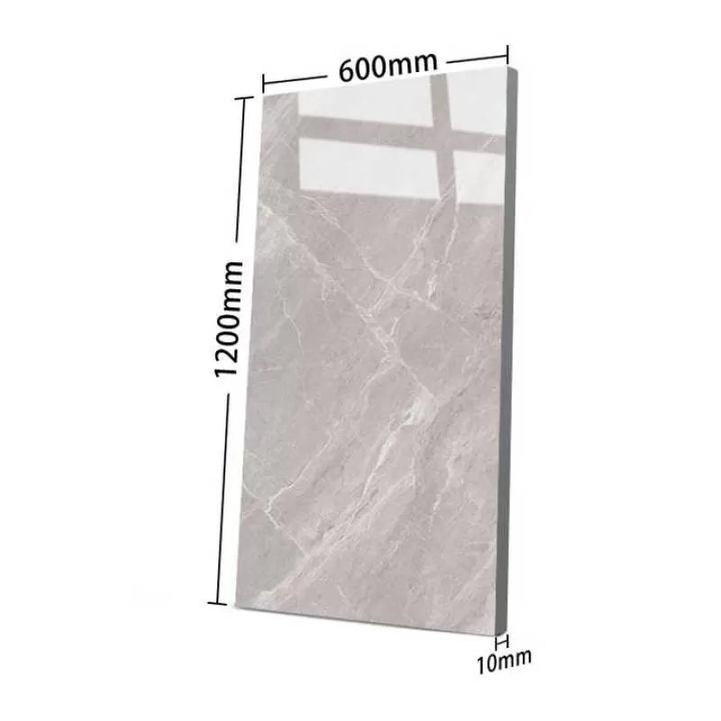 Foshan Tiles for House Light Grey 600x1200 Glazed Polished Porcelain Floor Tiles Designs Wall Floor Patio Porcelain Tiles