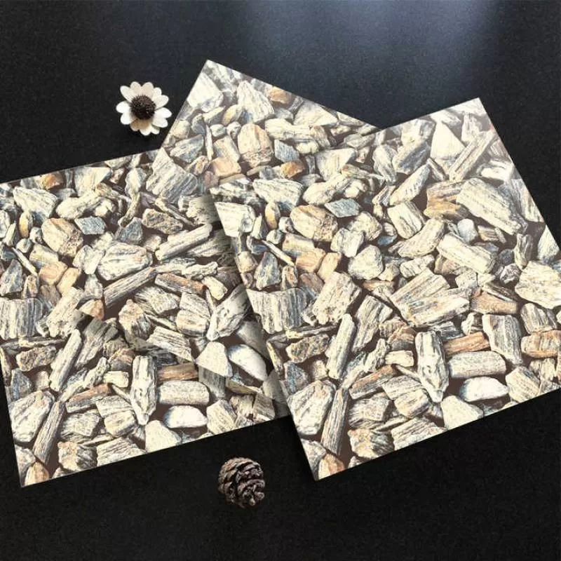 30x30 Anti Slip Glazed Ceramic Floor Tile for Bathroom Inkjet Matte Stone Pattern Finished Porcelain Square Tiles for Floor 