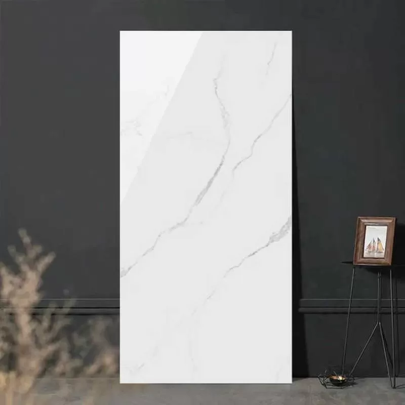 Big Size Hot Style White Porcelain Tile 900*1800mm Interior Room Luxury Wall Floor Tiles Marble Carrara Flooring Slab Tile