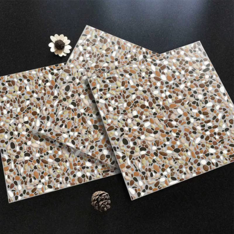 High Quality Cobblestone Pattern Anti Slip Rustic Matte Ceramic Tile 300x300 Rough Glazed Matt Square Porcelain Floor Tile