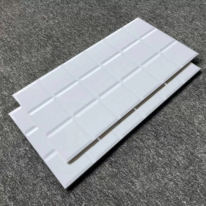 300x600mm Glossy Glazed Nordic Simple Style Mould Lattice Porcelain Ceramic Tiles Kitchen Toilet Bathroom Interior Wall Tiles