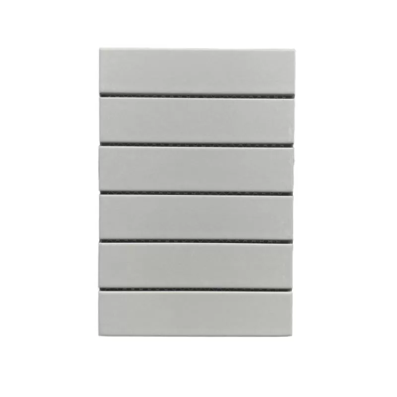 Cheap Modern 45x195 MM Grey Ceramic Mosaic Tiles Strip Antibacterial Firebrick for Interior Wall Dining Living