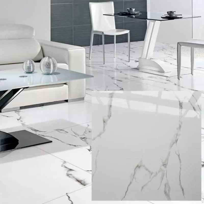 24x24 White Carrara Ceramic Floor Uk Calacatta White Marble Tile
