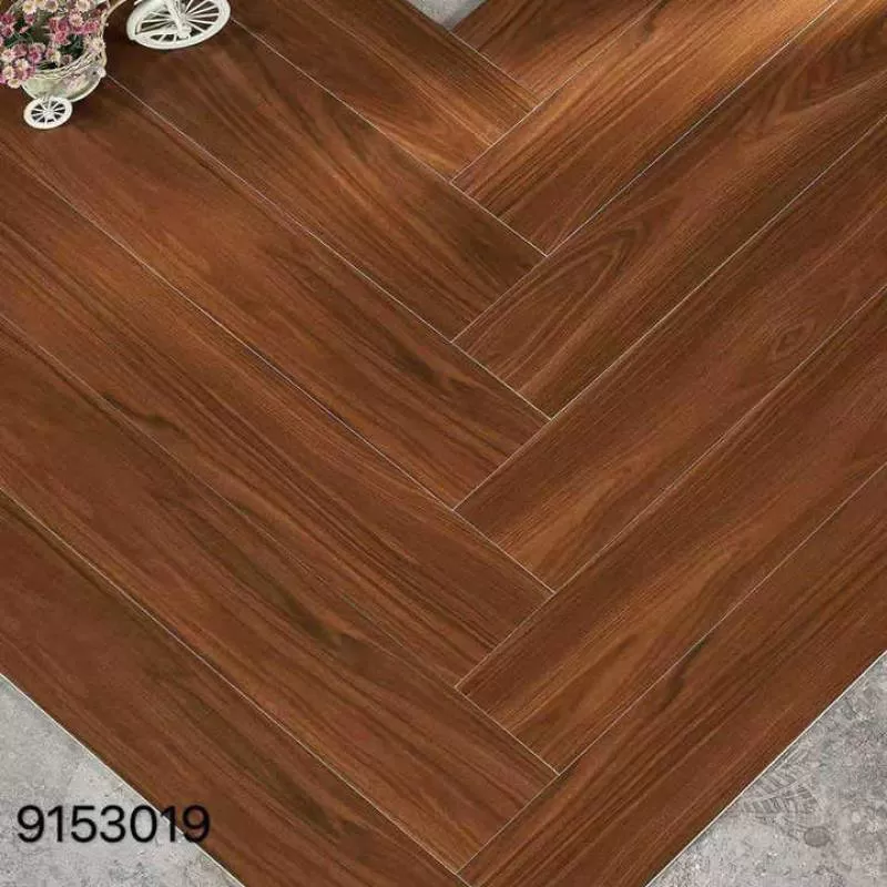 Porcelain Wood Texture Timber Tile , Teak Wood Porcelain Floor Tile