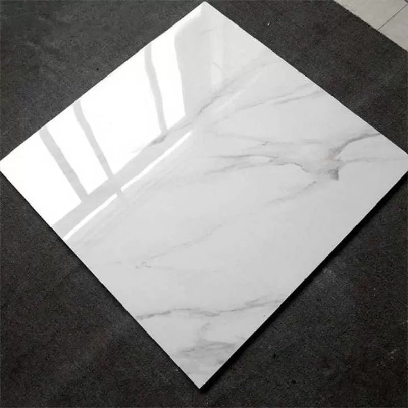 Hot Sale 60x60 Porcelanto Glossy Ceramic Tile for Floor Standard White Marble  Porcelain Tiles