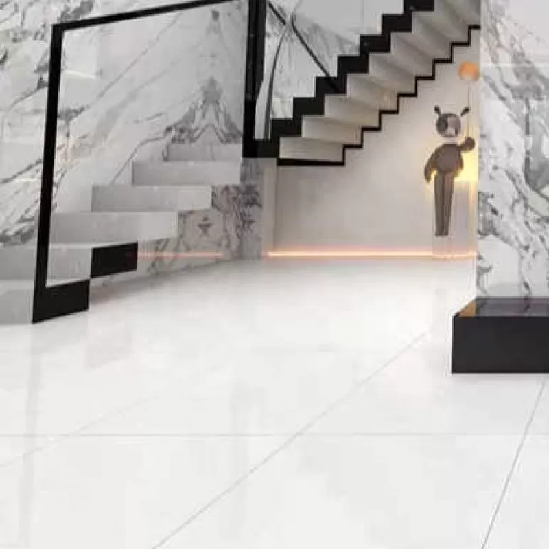 High Quality Polished Ceramic Tiles Square Pattern Marble Look Glossy Matte Interior Use House Living Room Hotel Wall Decoration 