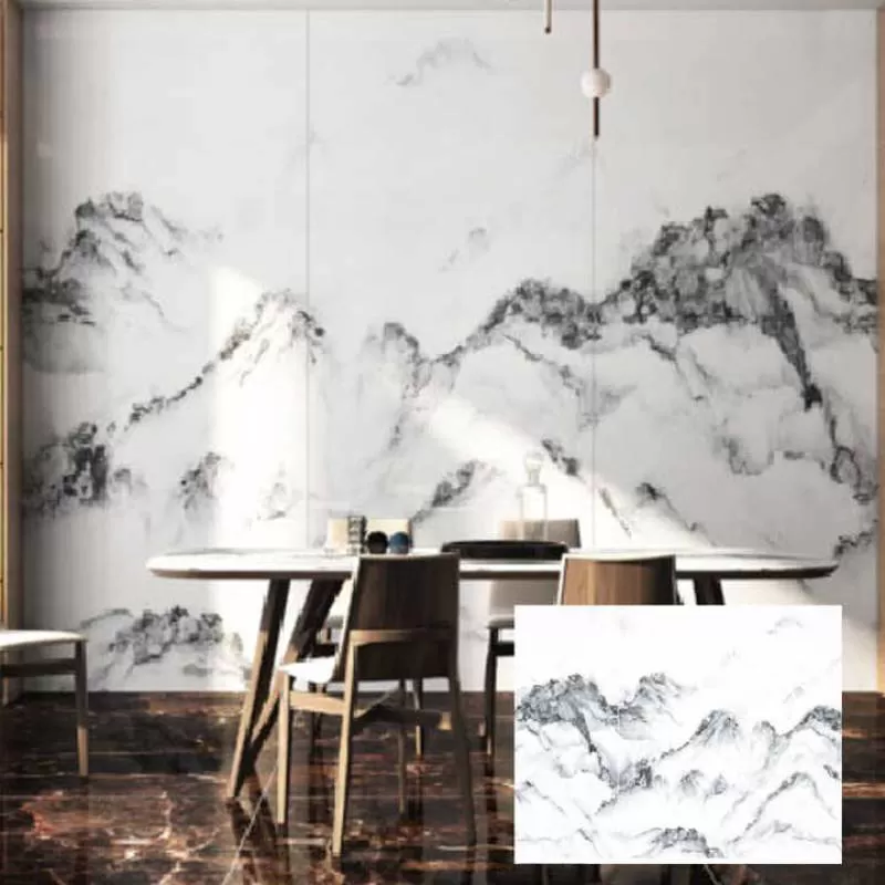 Dimensions and Different Surface 1200*2400mm Moroccan Large Format Slab Marble Kitchen Wall Polished Floor Tiles Sintered Stone