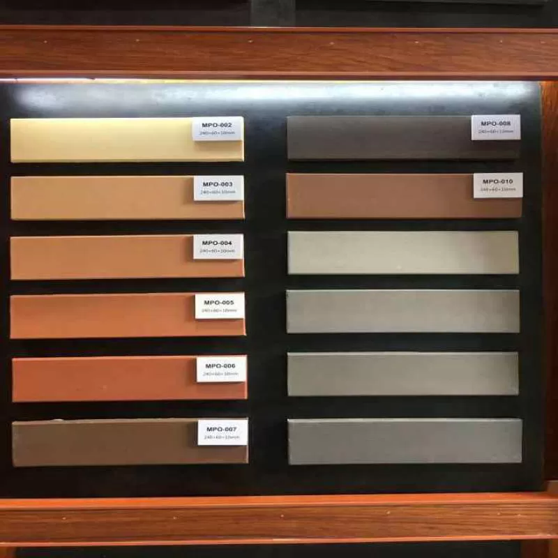 Design for Villa and House Decorative Red Clay Terracotta Brick Split Wall Tile 60x240mm