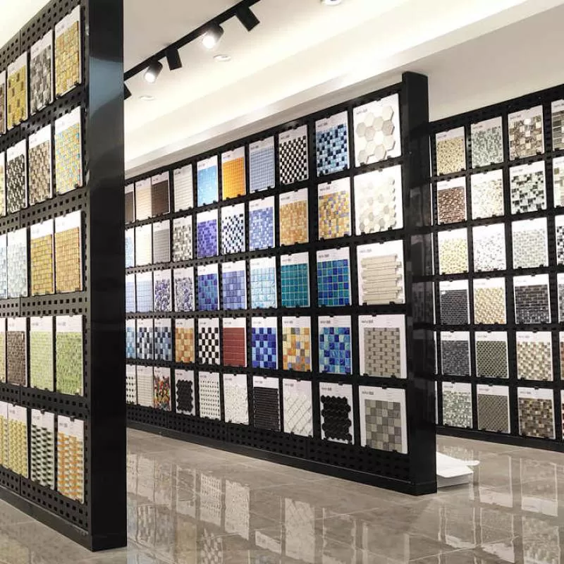 Simple Square Blue Mix Hot Melt 20x20mm Mosaique Mosaic Tile Glass Swimming Pool