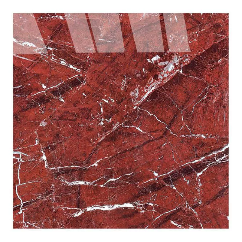 500 X 500mm Bright Red Ceramic Floor Vitrified Red Colour Porcelain Marble Tiles
