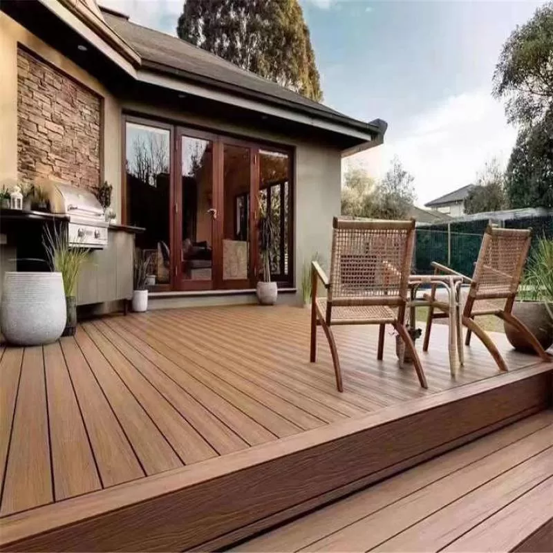 Vanjoin Lightfast Waterproof Outdoor Floor Decking Anti-crack Durable WPC Flooring