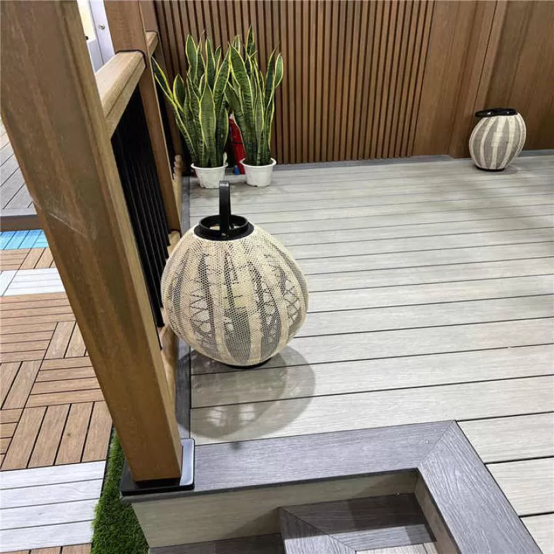 Vanjoin Endurable Outdoor Swimming Pool WPC Floor Decking Anti-slip Waterproof PE Floor Panels for Middle East