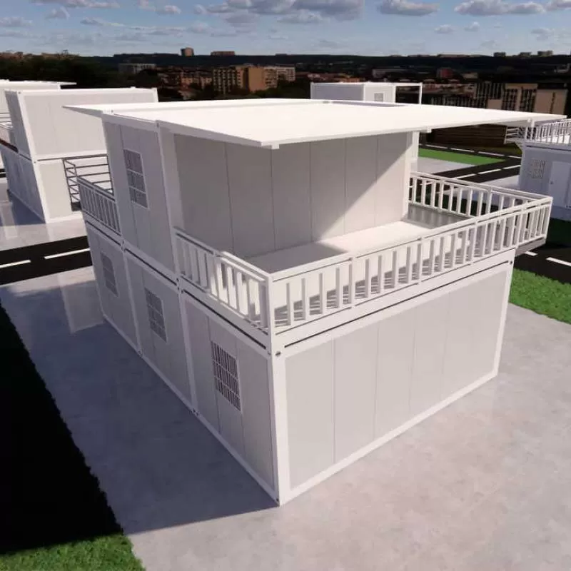 Luxury 20ft Container House High Quality Expandable Prefabricated Villa Portable Mobile Tiny Home With 2 Bedrooms Steel Material