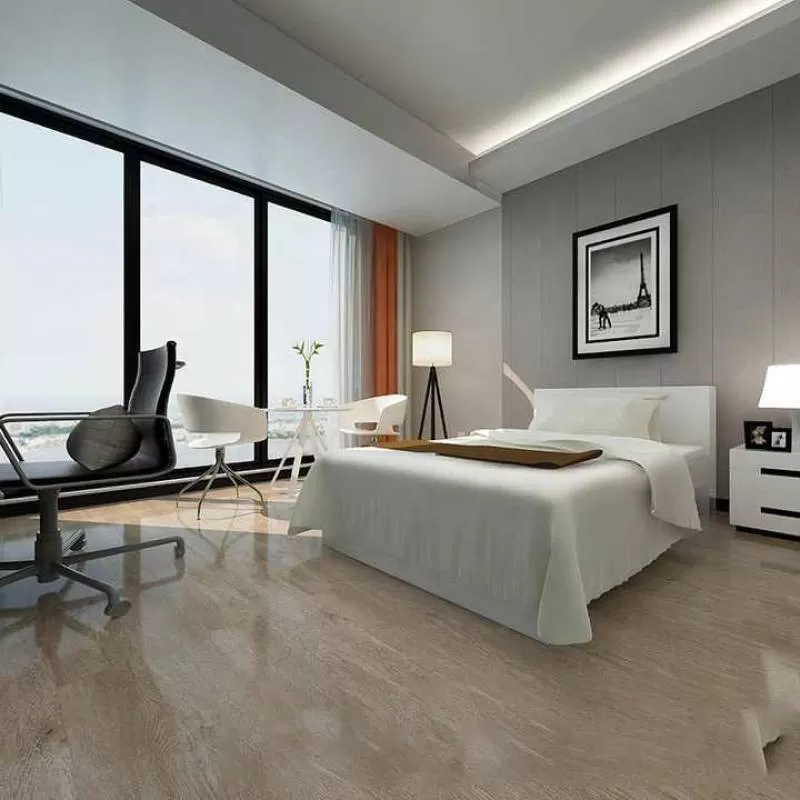 Top Quality Flame Retardant  Indoor Decoration SPC Floorings Tiles Quick Click Style