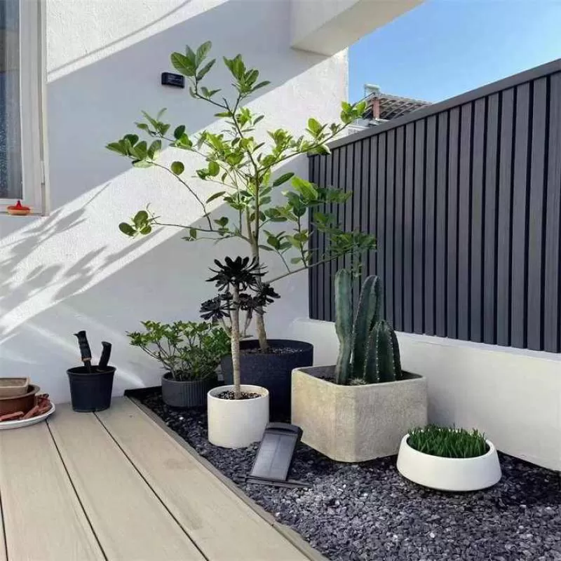 VANJOIN 2025  New Design Outdoor Wall Cladding Wpc Exterior Outdoor Composite External Fluted Wpc Wall Panel