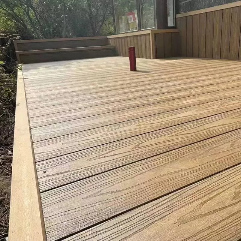 Waterproof 10 Years Quality Guarantee Facade Panel Outdoor Wpc Decking for Swimming Pools/ Laking Pools