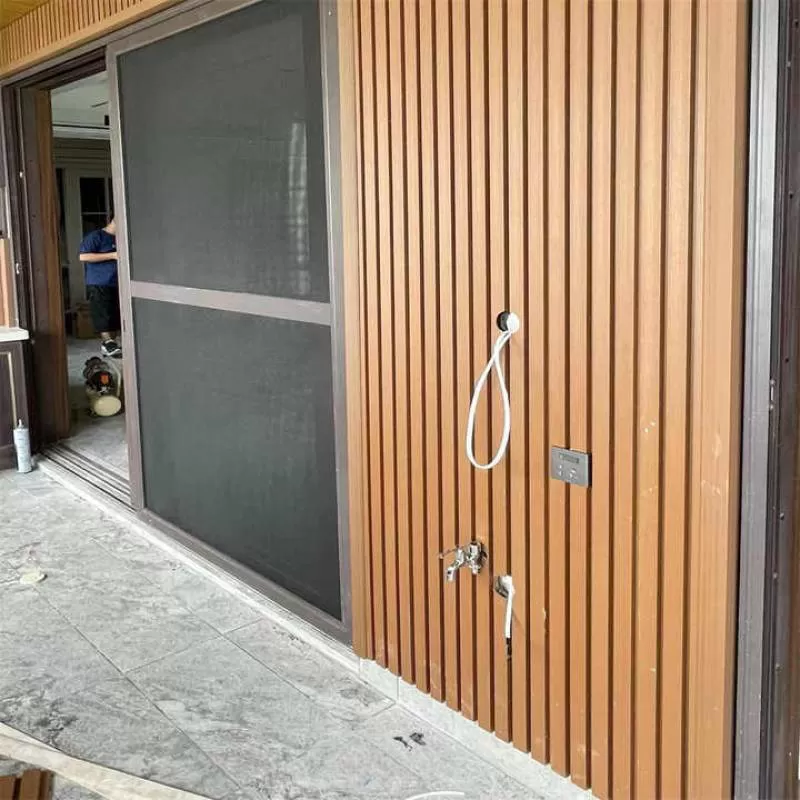 3.0M Outdoor Wall Wood PVC Cladding Wall Panels Waterproof Exterior WPC Wall Boards