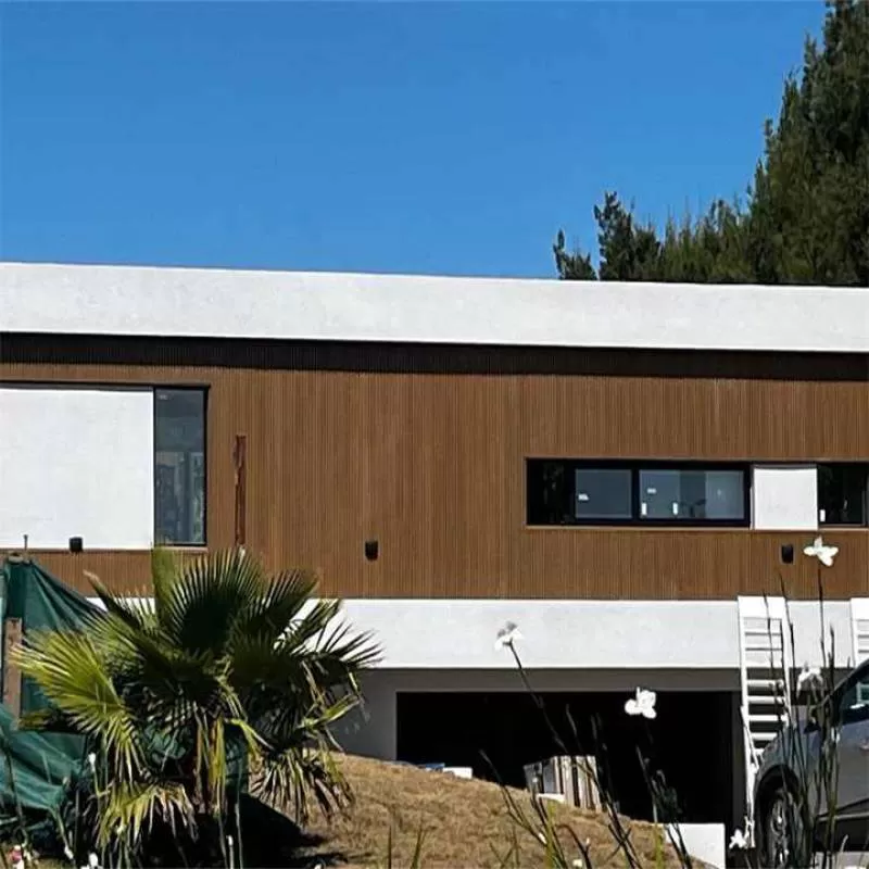 Anti-UV Cold Weather Resistance Exterior Wall WPC Fluted Wall Panel