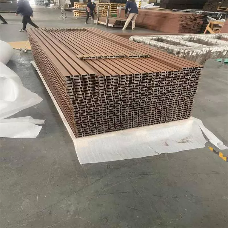 Eco-friendly Wood Plastic WPC Outdoor Fluted Wall Panel