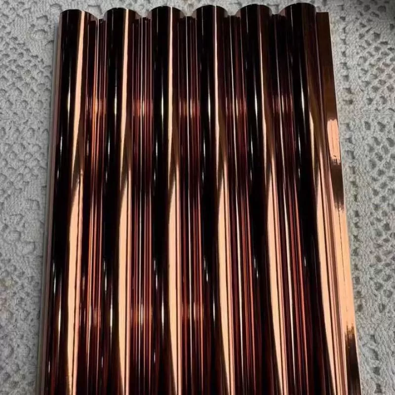 New Texture High-gloss Mirrored Arc  WPC Wallboard Indoor Wall Decor Panels groove PVC Claddings 3D Grilles