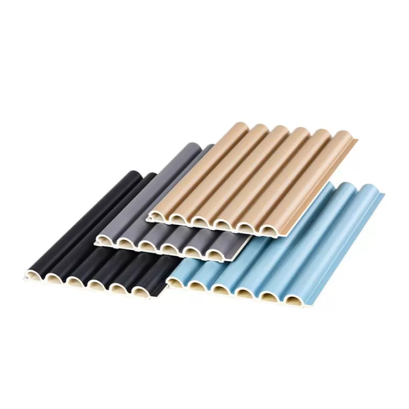 Modern PVC Decorative Wall Panel Moisture-Proof Interior Wood Composite Cladding WPC