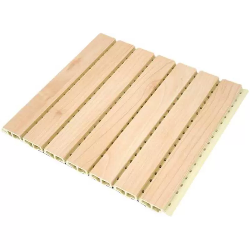 Minimalism Sound Insulation Board Proof Fence Waterproof Wooden Grooved Acoustic Panels for Home