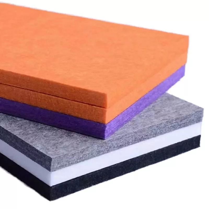 Custom Modern Geometric Design Acoustic Panels Fire-Resistant Polyester Felt for Theater