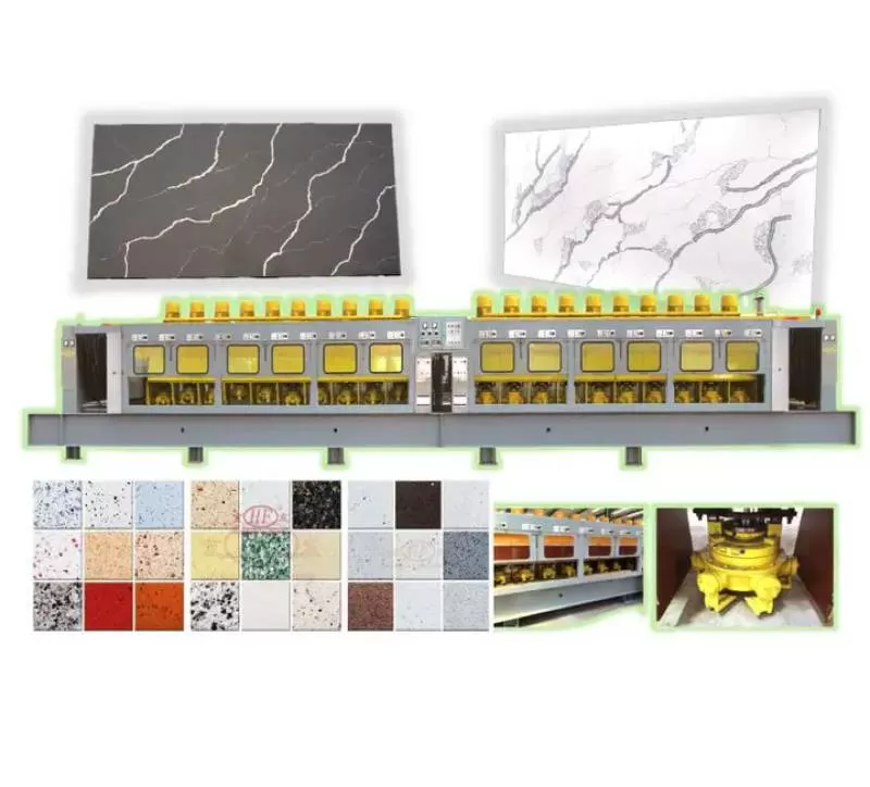 Artificial Stone White Calacatta Quartz Slab Production Line Engineered Quartz Stone Slab Countertop Granite/marble Slab Machine