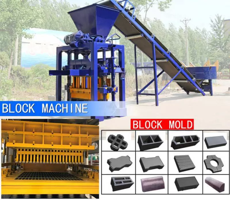 QT4-35 Brick Factory for Sale Manual Brick Making Machine Paving Block Making Machine