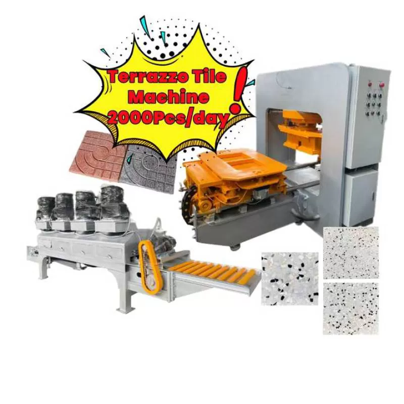 Tile Making Machinery Paving Stone Machines Paving Stone Production Lines Terrazzo Tile Machine Ceramic Tile Production