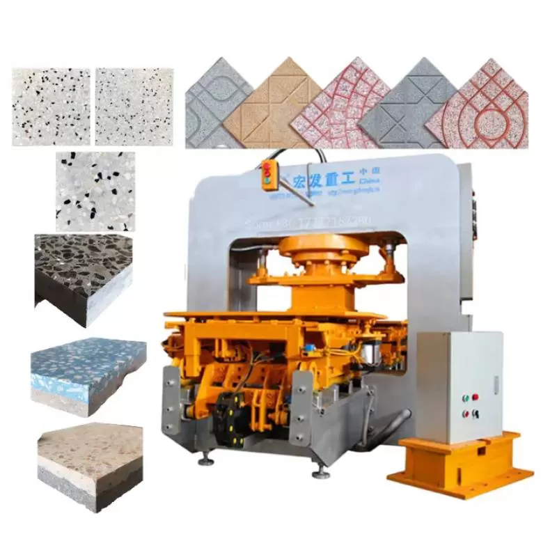 Concrete Roof Tile Making Machine Floor Tile Making Machine Terrazzo Tile Making Machine