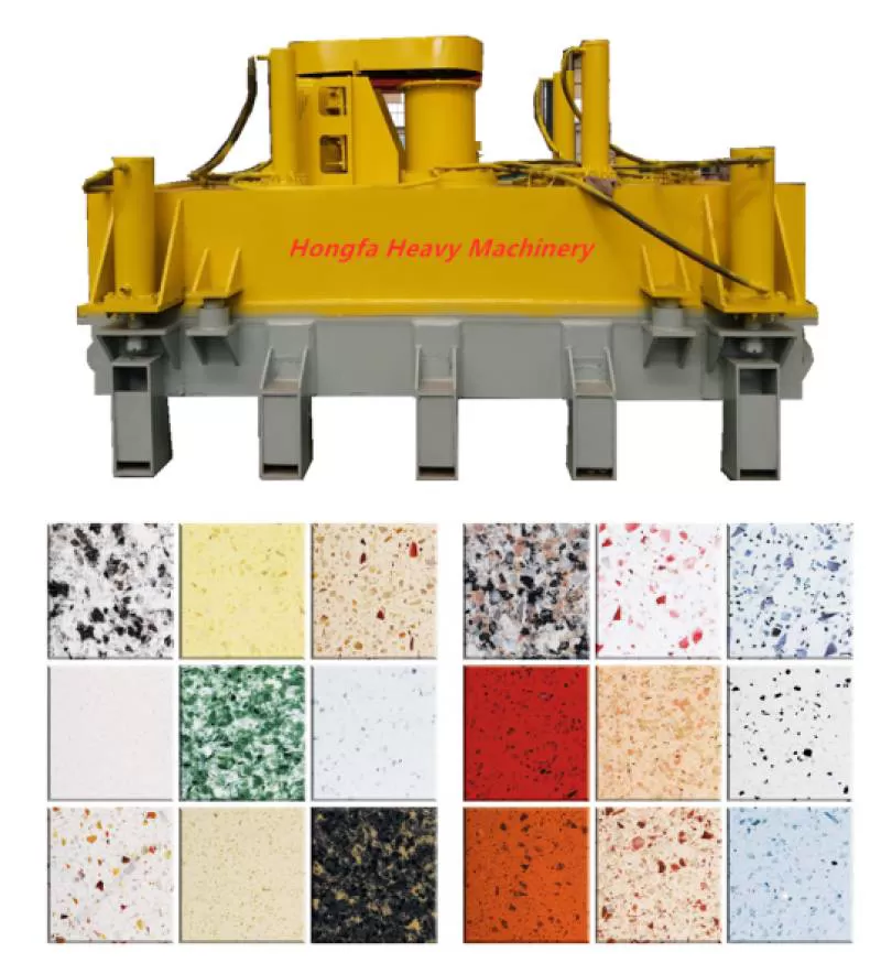Automatic High Efficiency Artificial Quartz Stone Slab Making Machine New Manufacturing Artificial Quartz Stone Machinery