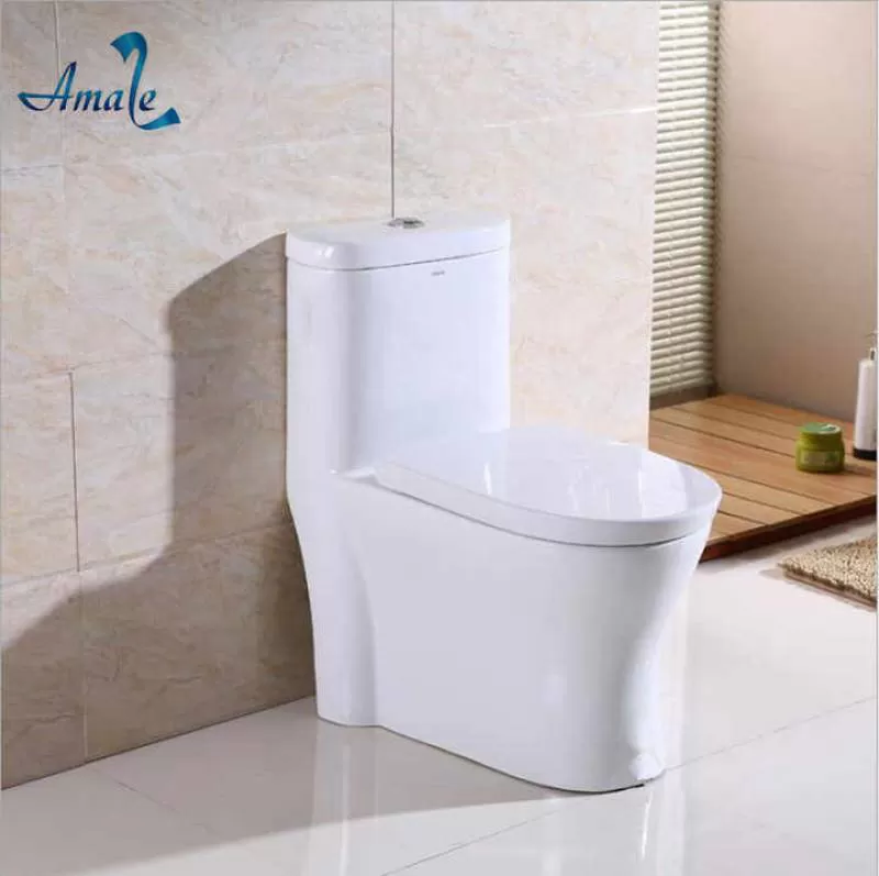 Amaze Ceramic Siphon Flushing Nano Clean Glaze Water Closet New Design Factory Price One Piece Toilet Bowl