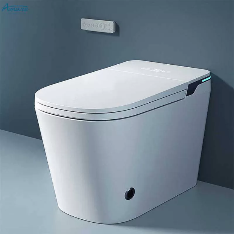 Hot Sale Automatic Sanitary Ware Ceramic Bowl White Bathroom Wc Intelligent Smart Bidet Toilet