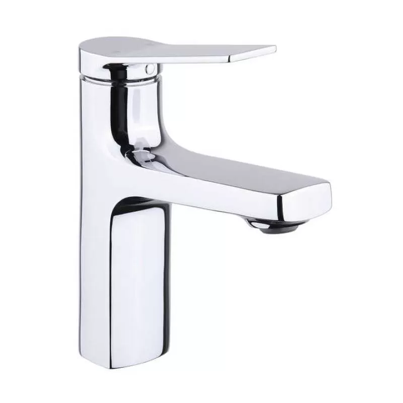 Ceramic Cartridge Chrome Surface Single Hole Brass Basin Taps Bathroom Face Basin Faucet