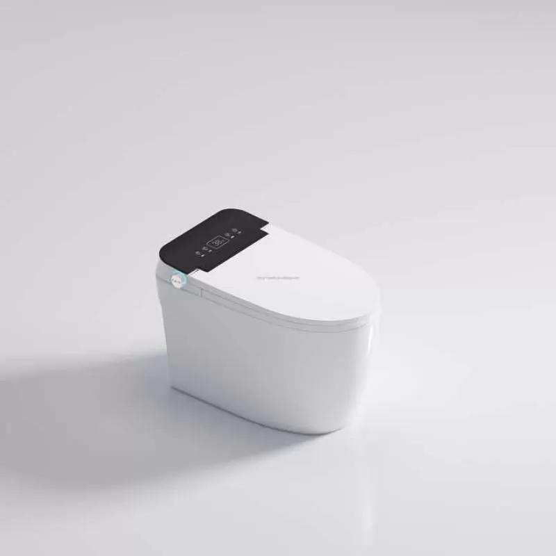 Ceramic Integrated Smart Toilet in High-end Restaurant Bathroom Urban Apartment Bathroom Home Sensing Flushing Electric Toilet