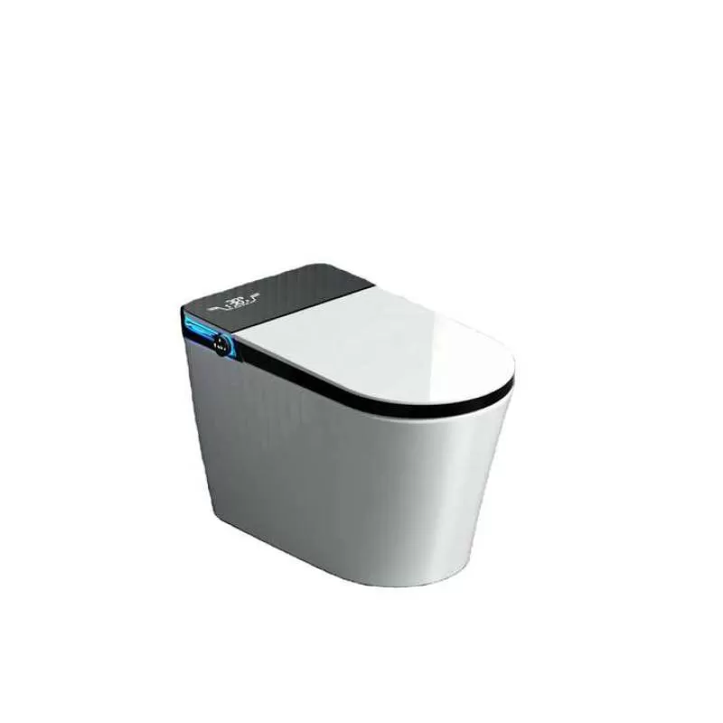 Luxury Resort Hotel Suite LED Display Integrated Smart Toilet Family Bathroom Induction Flush Ceramic Smart Electric Toilet