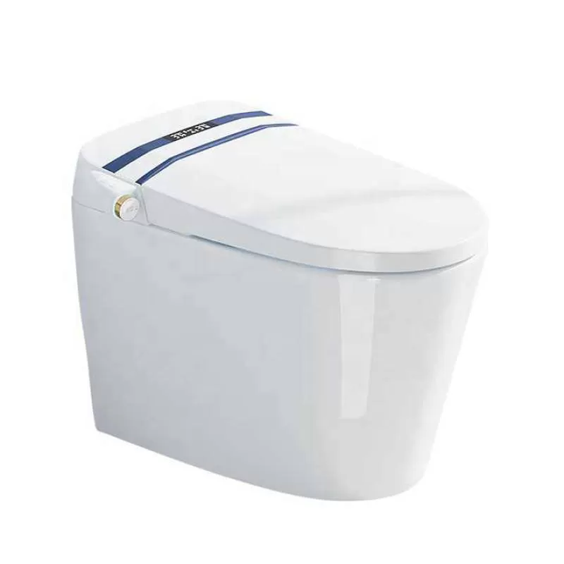 Mall Ceramic Automatic Flush Toilet High-end Hotel Smart Seat Sensor Toilet Villa Private Bathroom Smart Remote Control Toilet