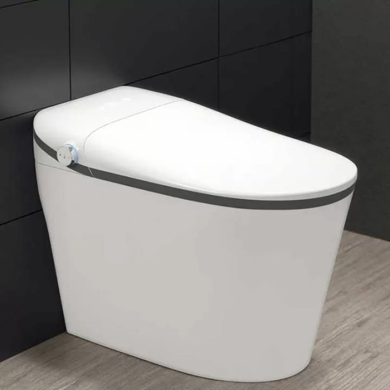 Private Villa Modern Smart Sensing Ceramic Toilet Family Bathroom Sensing Flush Toilet Hotel Suite Electric Toilet